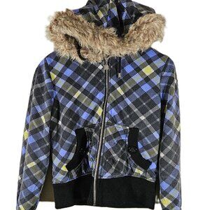 Dollhouse Outerwear Girls Fleeced Lined Hard Shell Winter Jacket Medium